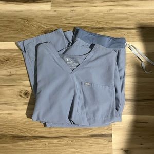 Women’s Figs Vapor Blue Space Dye Set